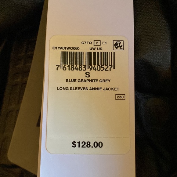 🔥GUESS jacket “Annie” size small Color, Blue Graphite Grey. Juniors - Picture 3 of 9